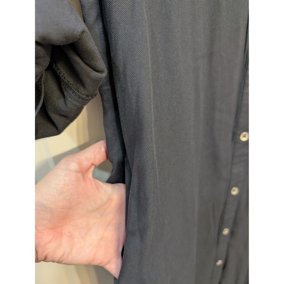 Knox Rose Women's Zodiac Night Long Sleeve Button Front Shirt Dress Pockets XS - Picture 4 of 6